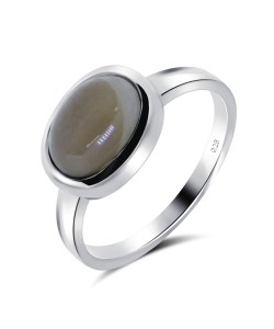 Green Agate Silver Rings NSR-2231